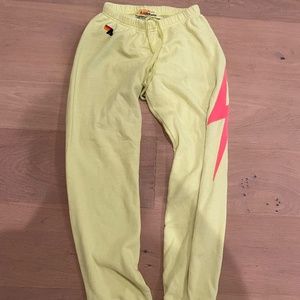Aviator Nation Neon Yellow Sweatpants